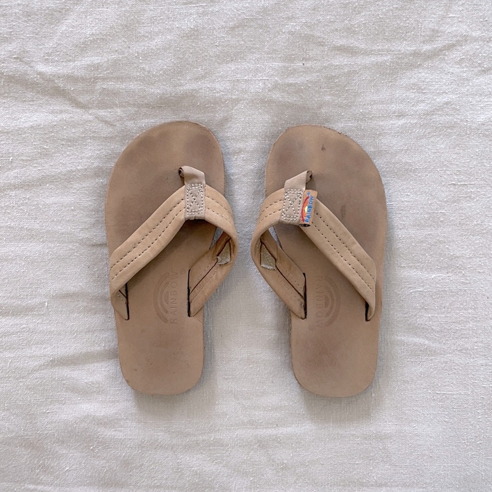 Rainbow Toddler Flips Flops 9-10T